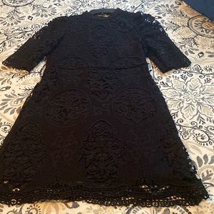 black dress good condition size 16 for teenagers almost new turtleneck